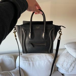 Celine Nano Black Bag